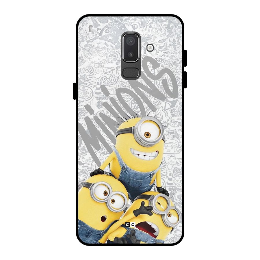 Minions Typo Metal Back Case for Galaxy On8 (2018)