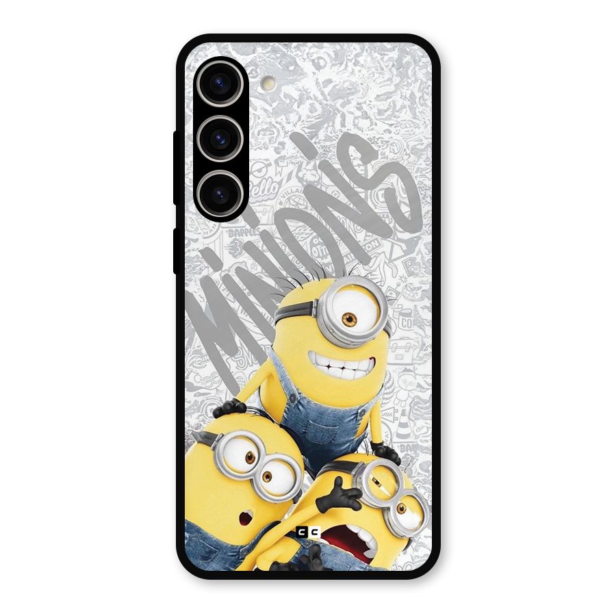 Minions Typo Metal Back Case for Galaxy S23 Plus