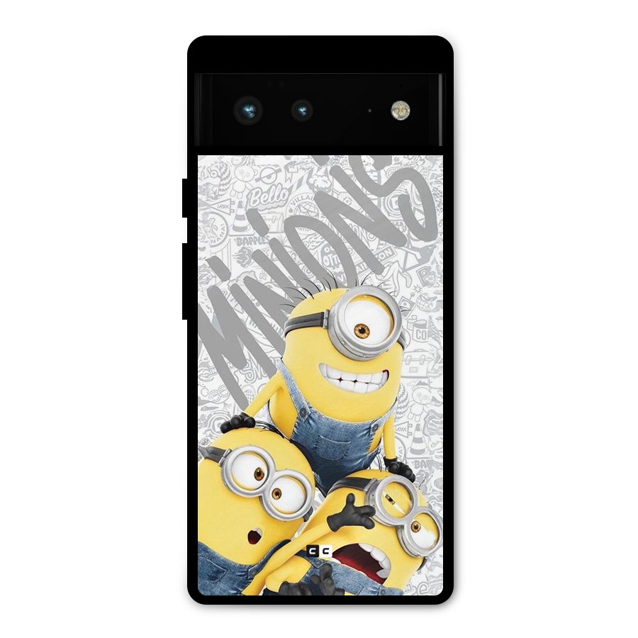 Minions Typo Metal Back Case for Google Pixel 6