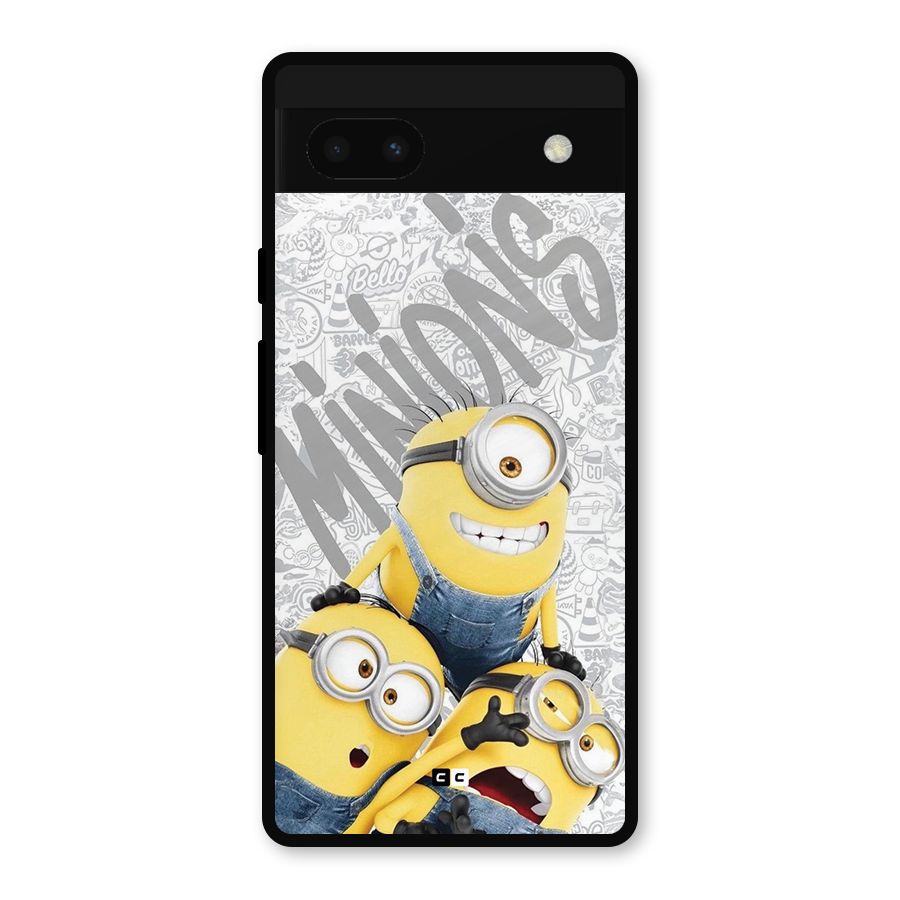 Minions Typo Metal Back Case for Google Pixel 6a