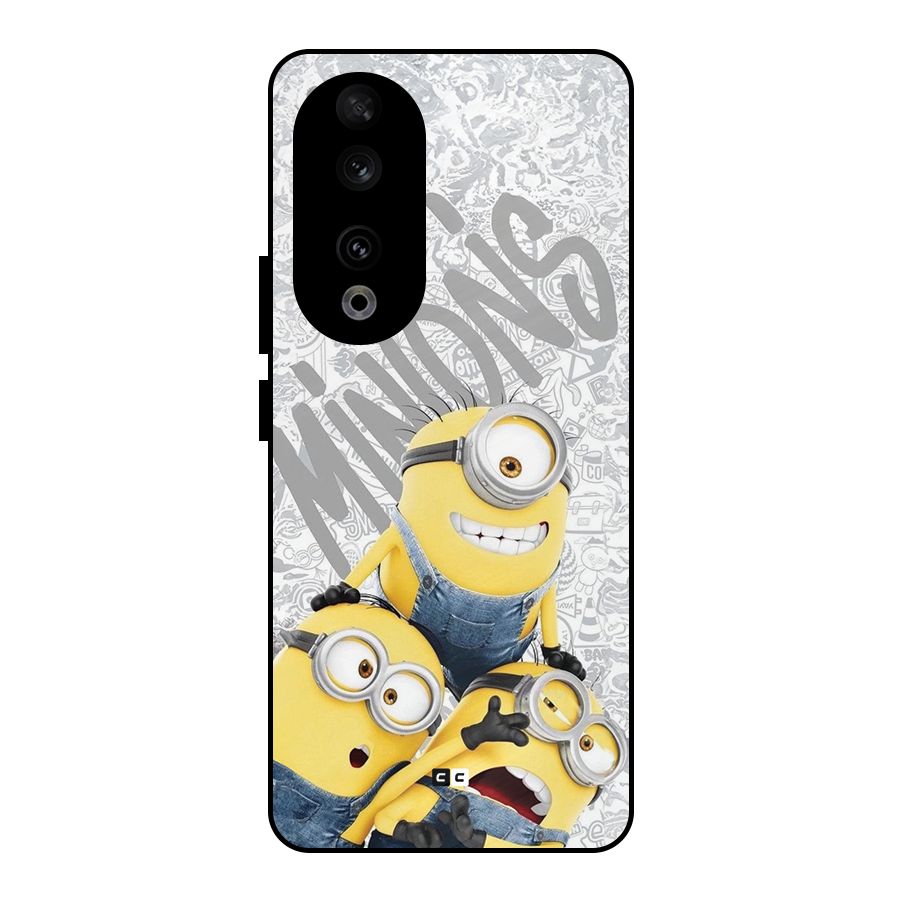Minions Typo Metal Back Case for Honor 90
