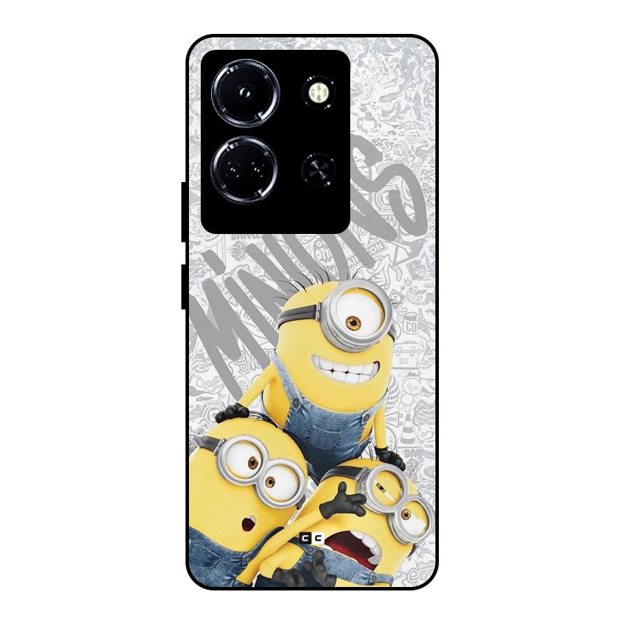 Minions Typo Metal Back Case for Infinix Note 30 5G