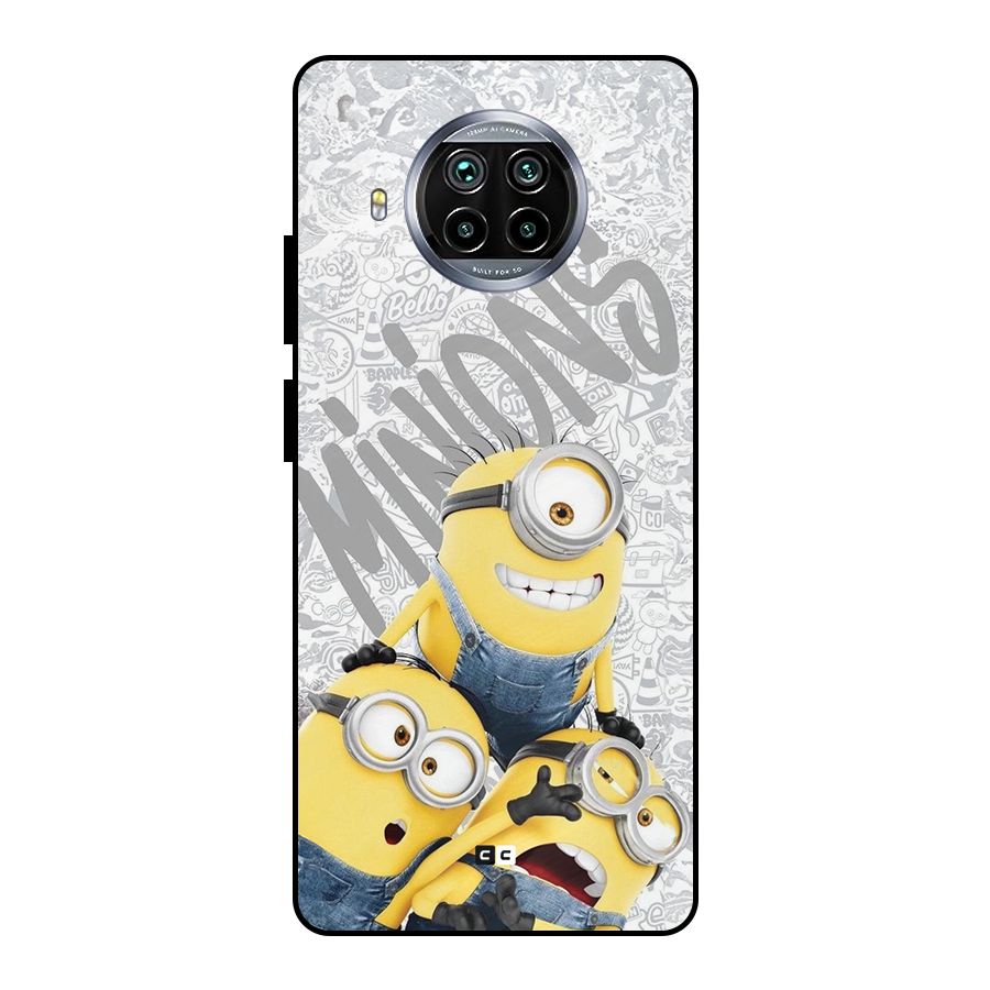 Minions Typo Metal Back Case for Mi 10i