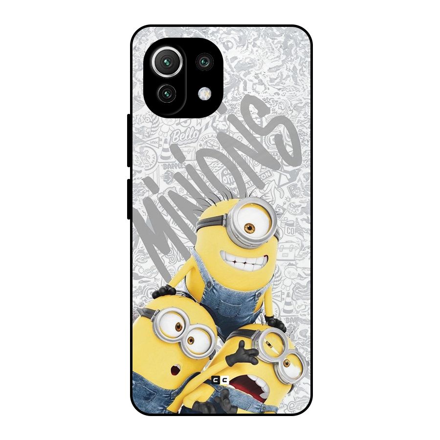 Minions Typo Metal Back Case for Mi 11 Lite