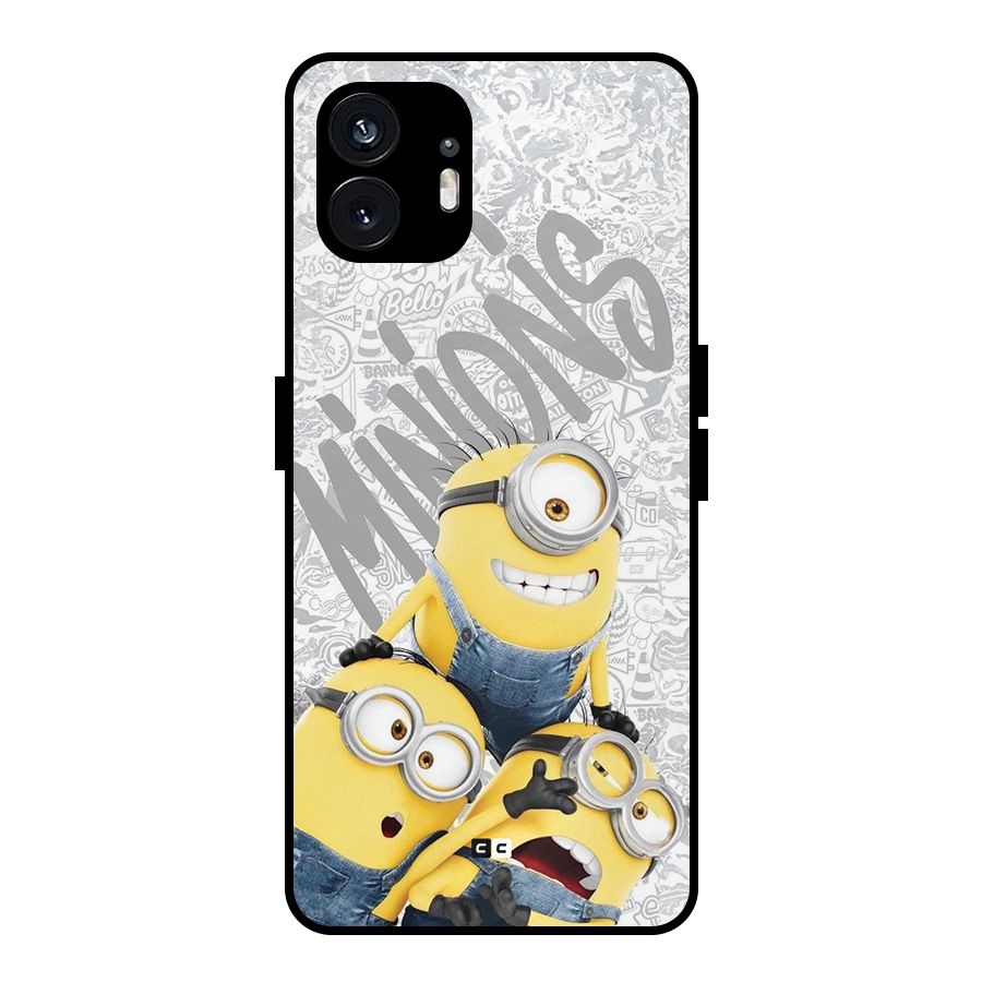 Minions Typo Metal Back Case for Nothing Phone 2