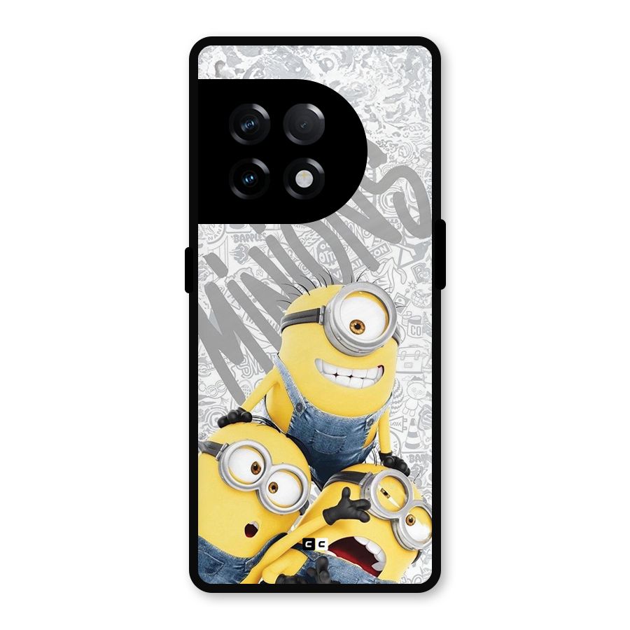 Minions Typo Metal Back Case for OnePlus 11R