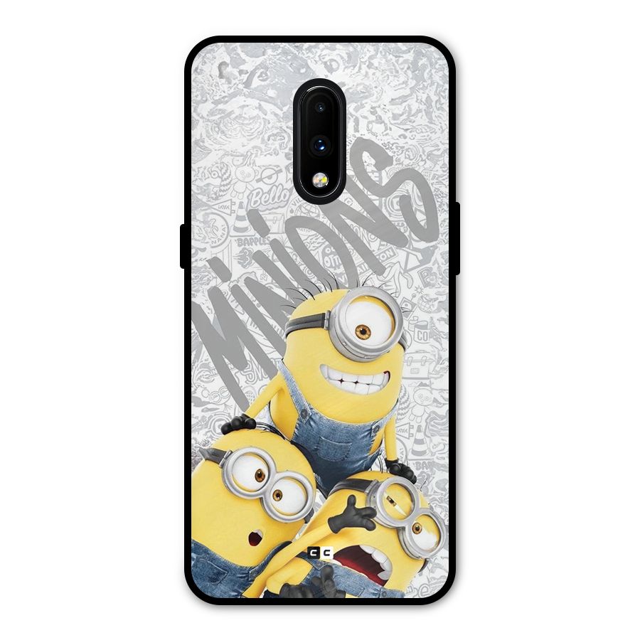 Minions Typo Metal Back Case for OnePlus 7