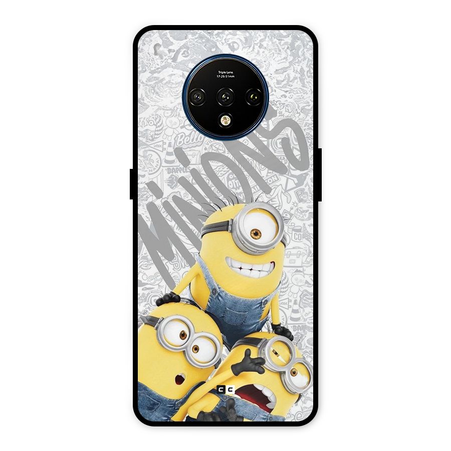 Minions Typo Metal Back Case for OnePlus 7T