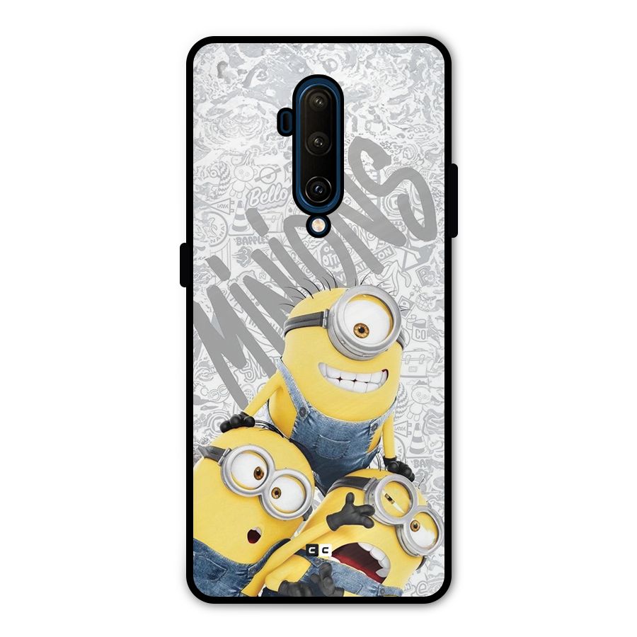 Minions Typo Metal Back Case for OnePlus 7T Pro