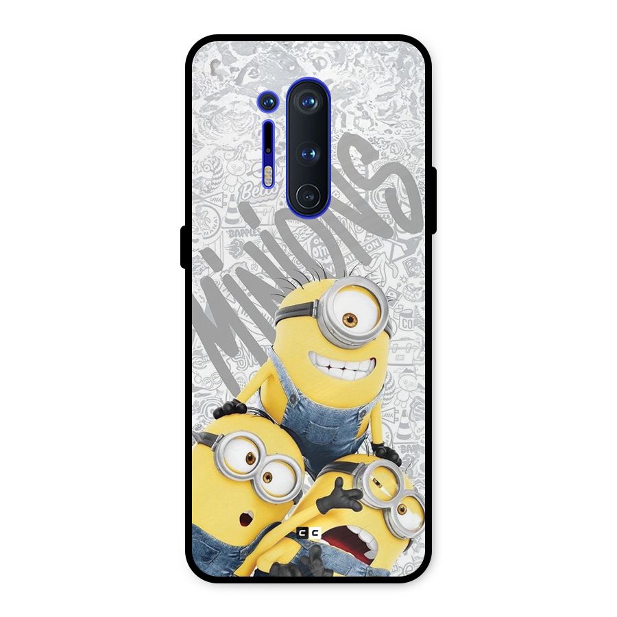 Minions Typo Metal Back Case for OnePlus 8 Pro
