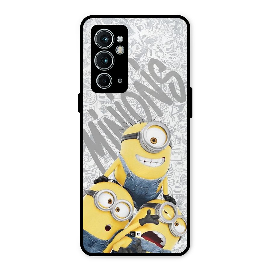 Minions Typo Metal Back Case for OnePlus 9RT 5G