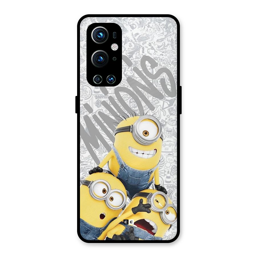 Minions Typo Metal Back Case for OnePlus 9 Pro