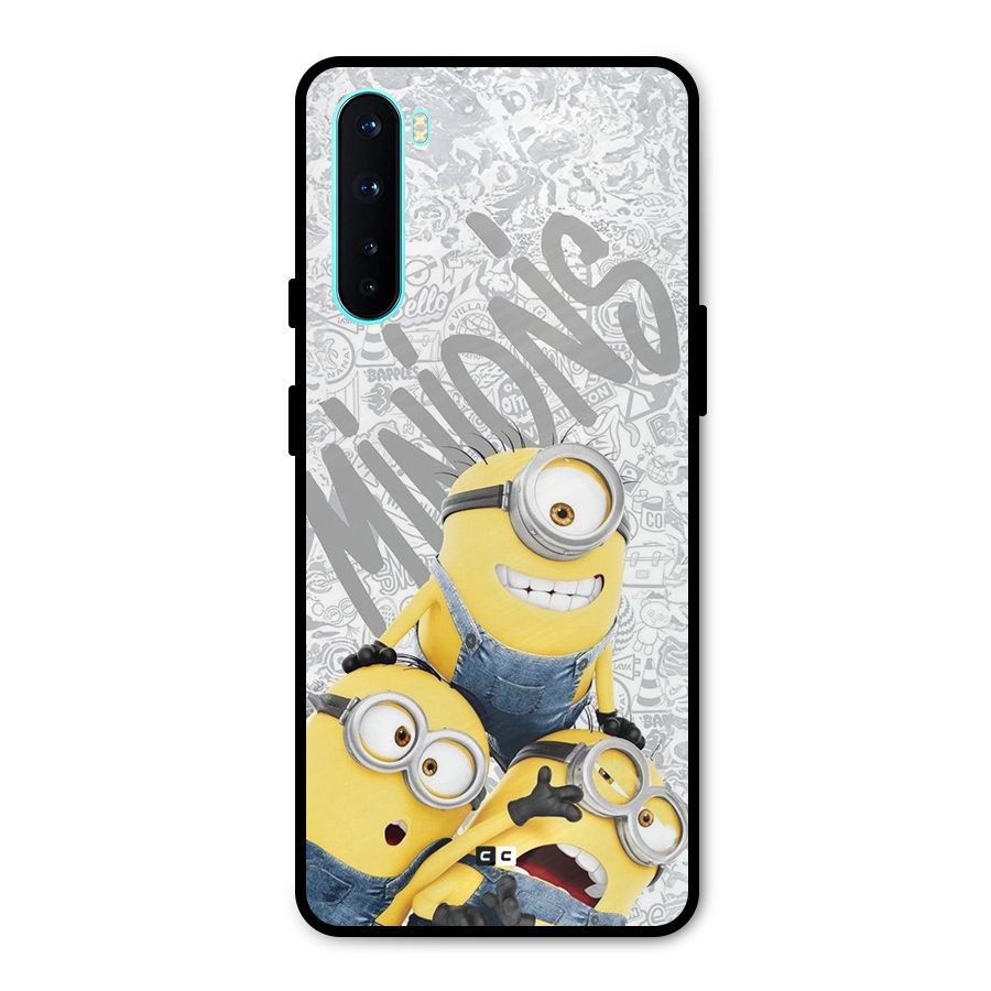 Minions Typo Metal Back Case for OnePlus Nord