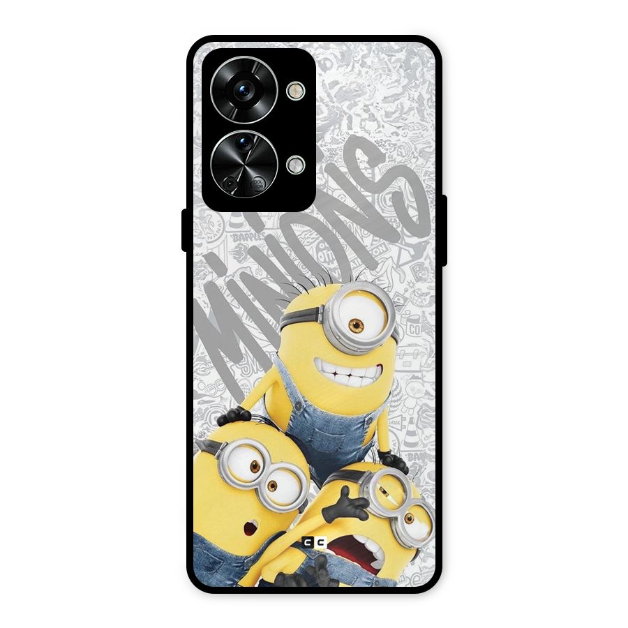 Minions Typo Metal Back Case for OnePlus Nord 2T