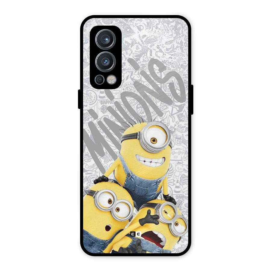 Minions Typo Metal Back Case for OnePlus Nord 2 5G