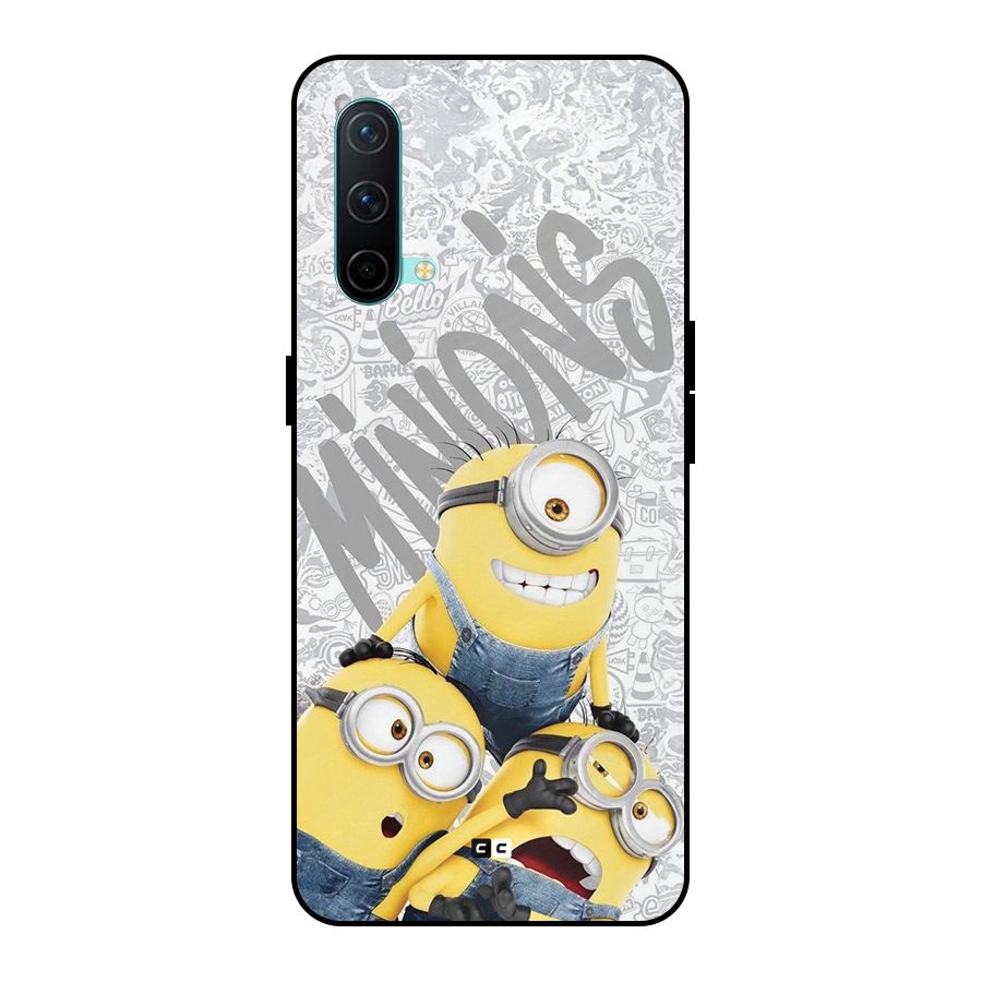 Minions Typo Metal Back Case for OnePlus Nord CE 5G