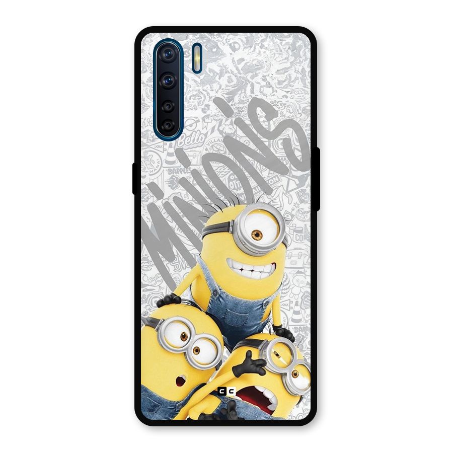Minions Typo Metal Back Case for Oppo F15