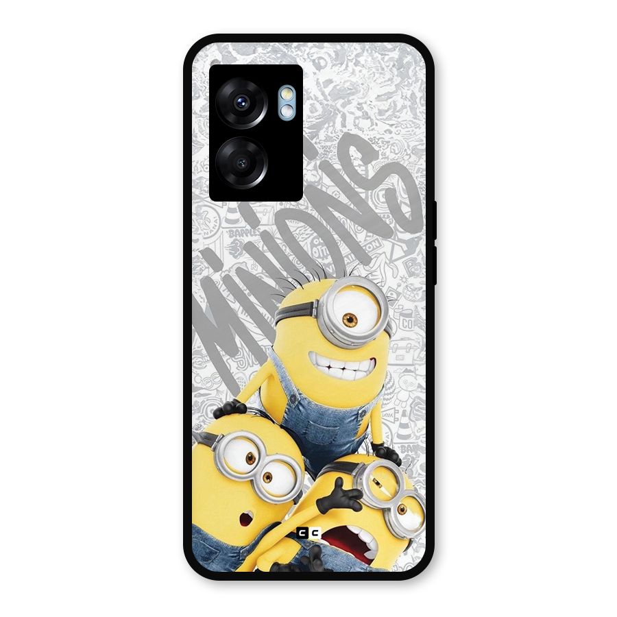 Minions Typo Metal Back Case for Oppo K10 (5G)