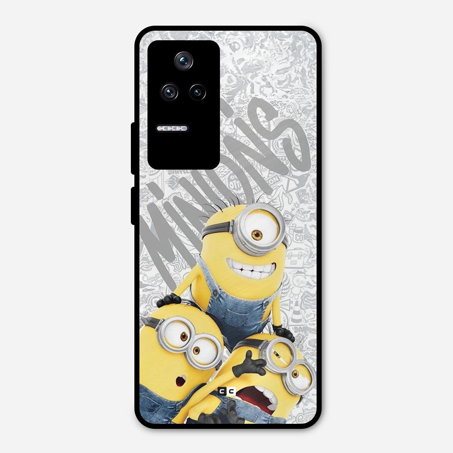 Minions Typo Metal Back Case for Poco F4 5G