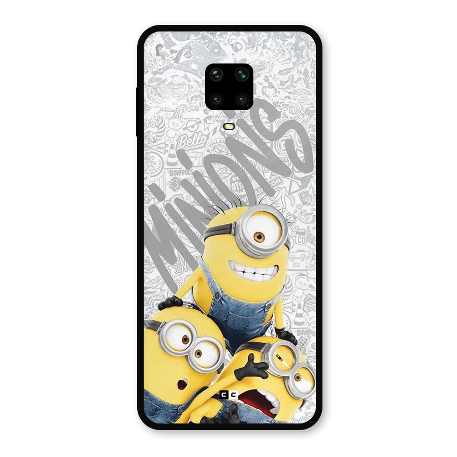 Minions Typo Metal Back Case for Poco M2 Pro