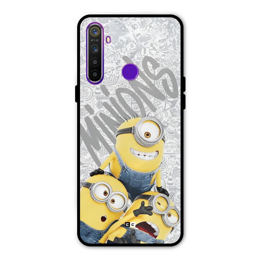 Minions Typo Metal Back Case for Realme 5