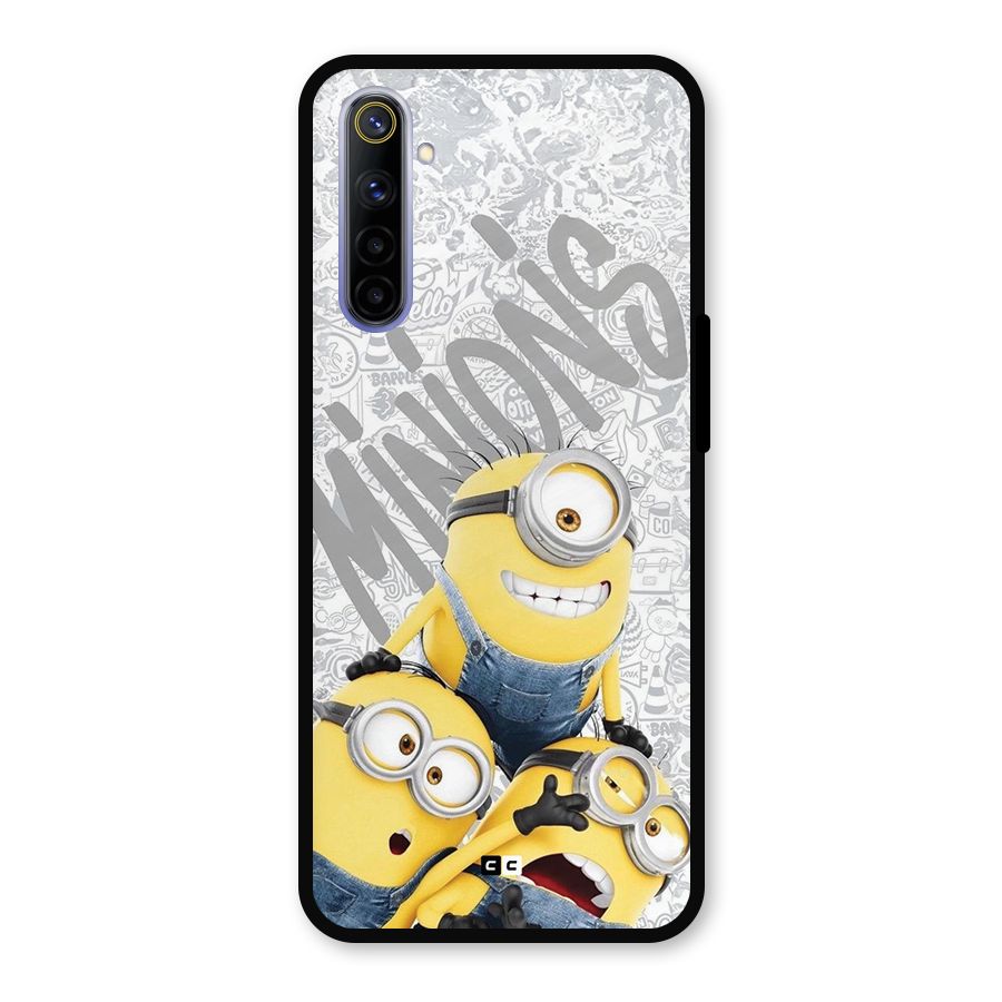 Minions Typo Metal Back Case for Realme 6