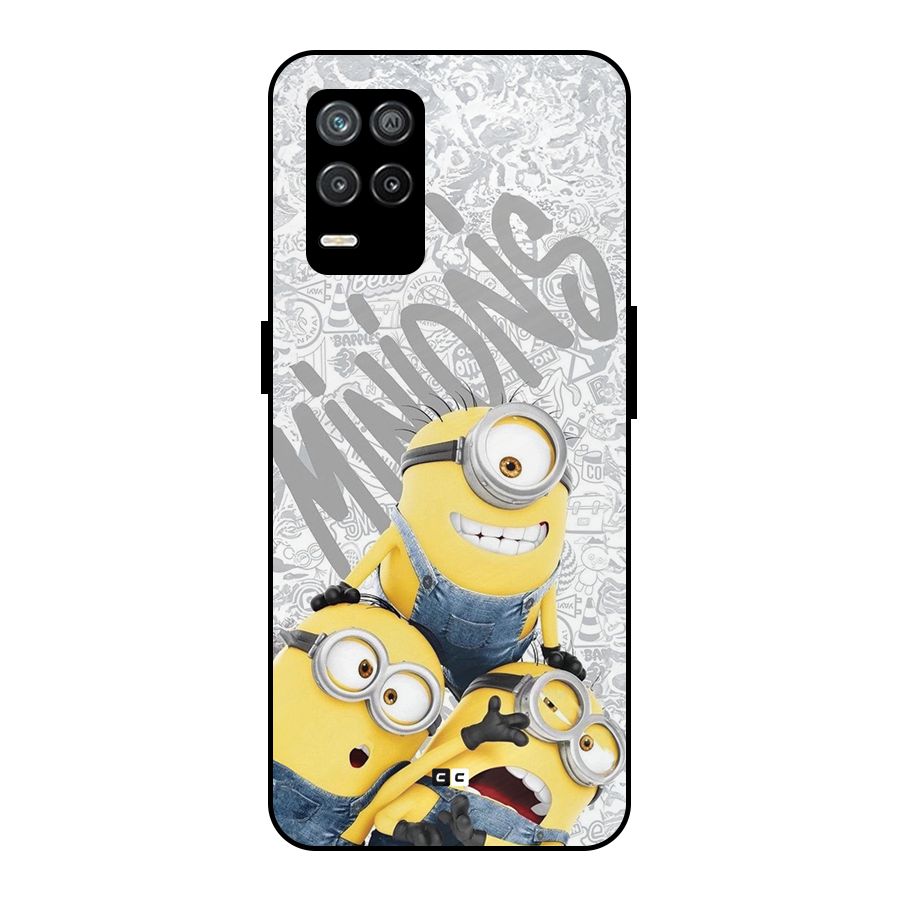 Minions Typo Metal Back Case for Realme 8 5G