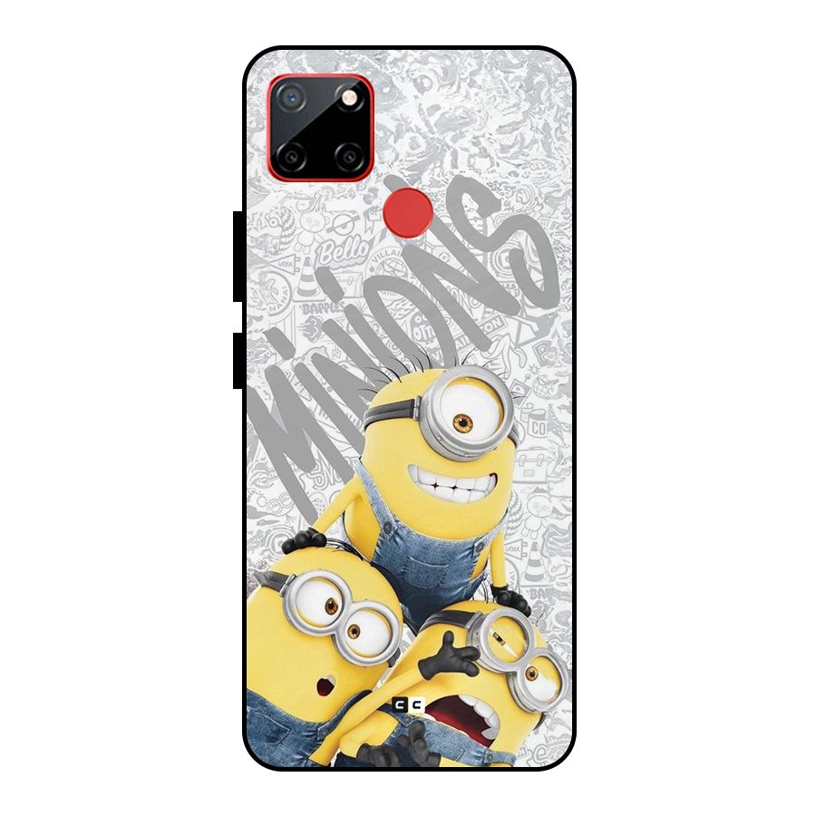 Minions Typo Metal Back Case for Realme C12