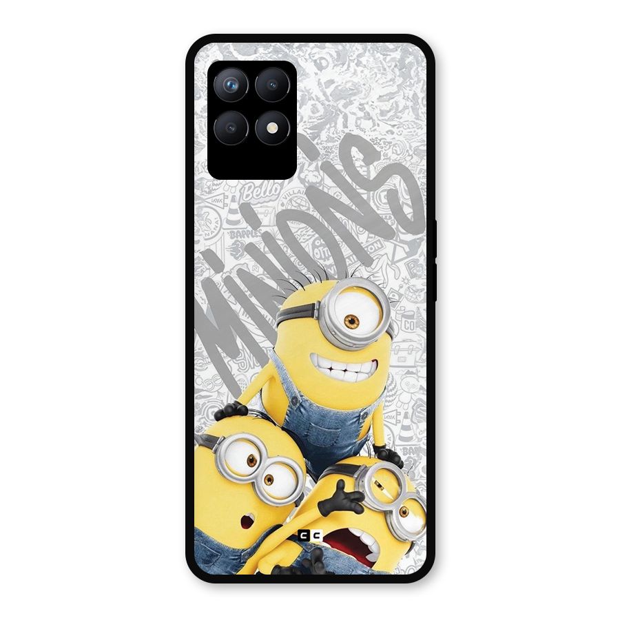 Minions Typo Metal Back Case for Realme Narzo 50