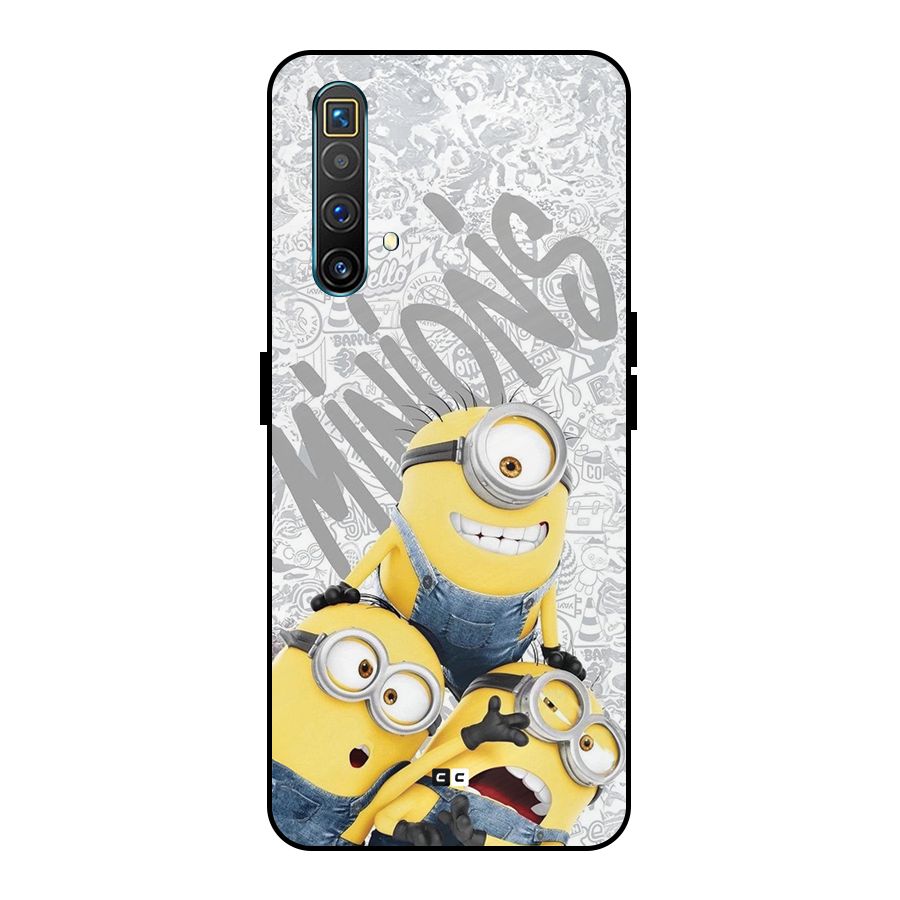Minions Typo Metal Back Case for Realme X3