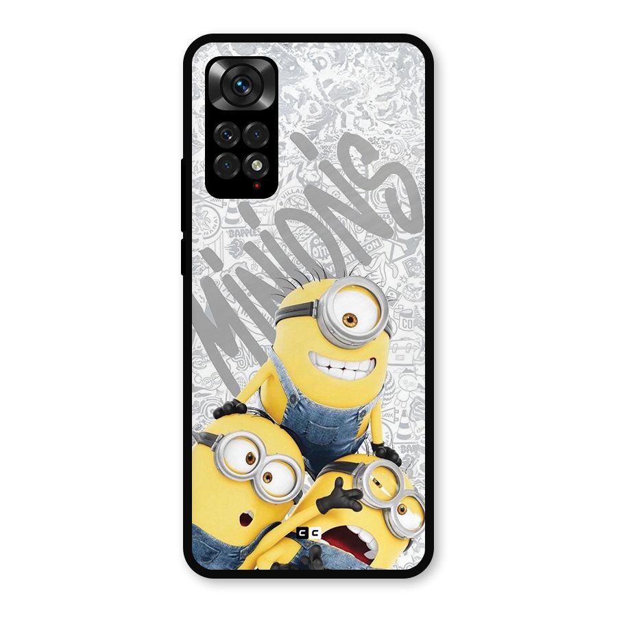 Minions Typo Metal Back Case for Redmi Note 11
