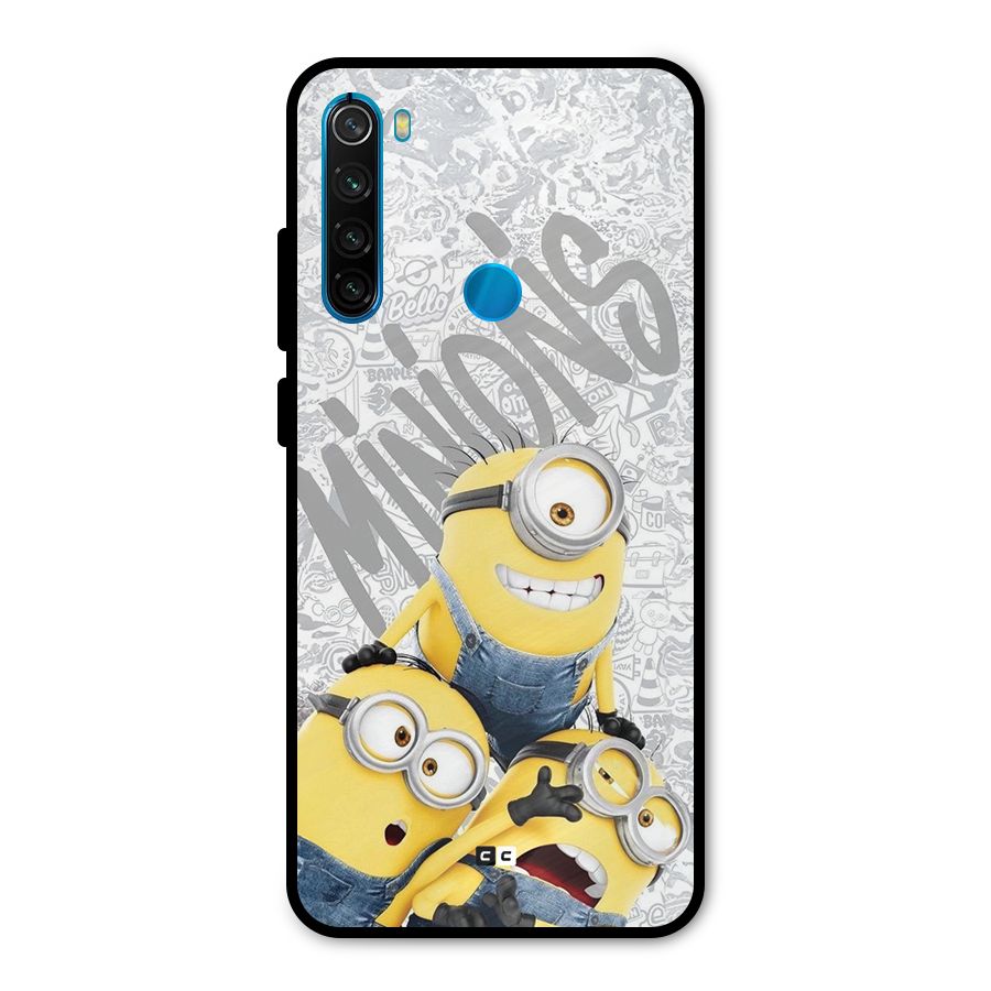 Minions Typo Metal Back Case for Redmi Note 8
