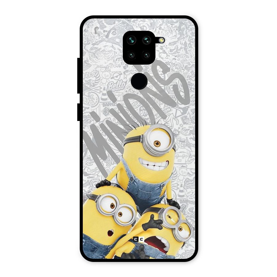 Minions Typo Metal Back Case for Redmi Note 9