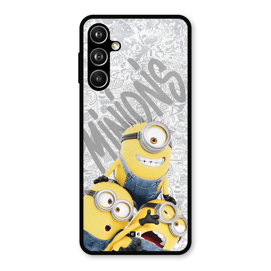 Minions Typo Metal Back Case for Samsung Galaxy M54