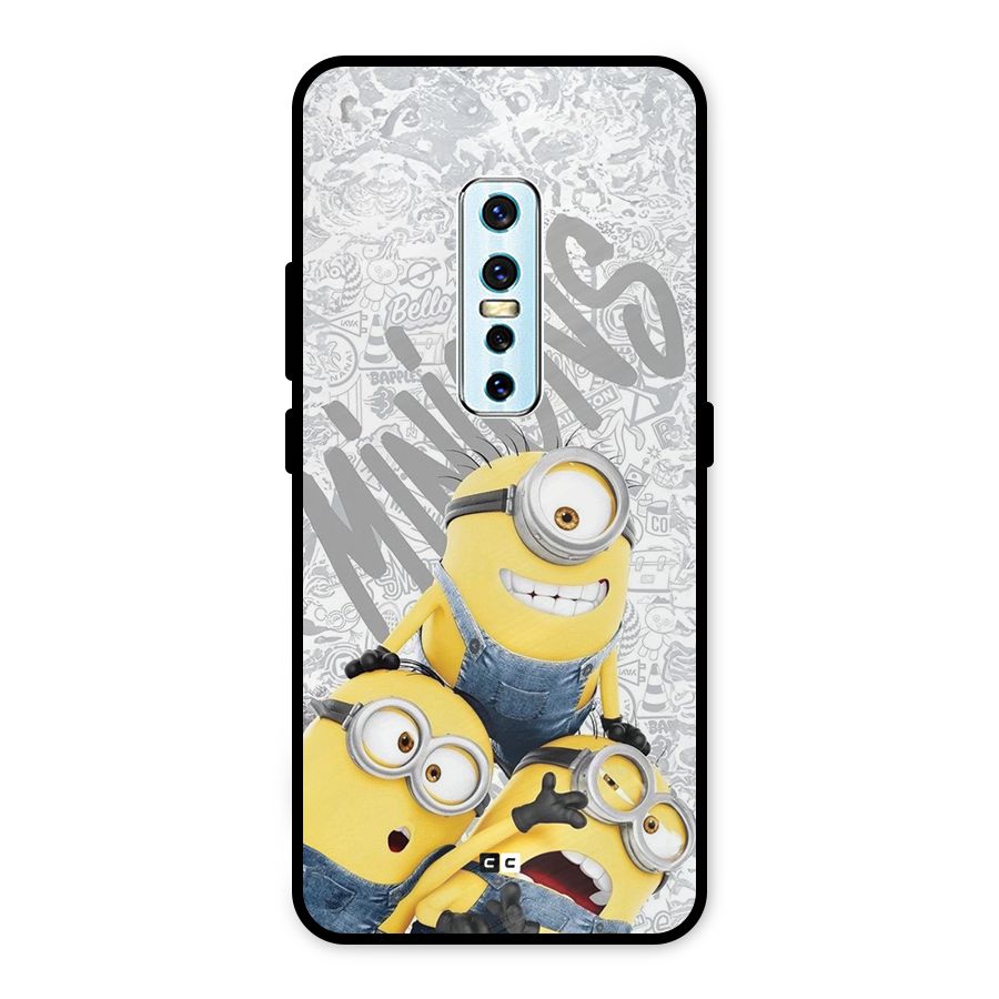 Minions Typo Metal Back Case for Vivo V17 Pro