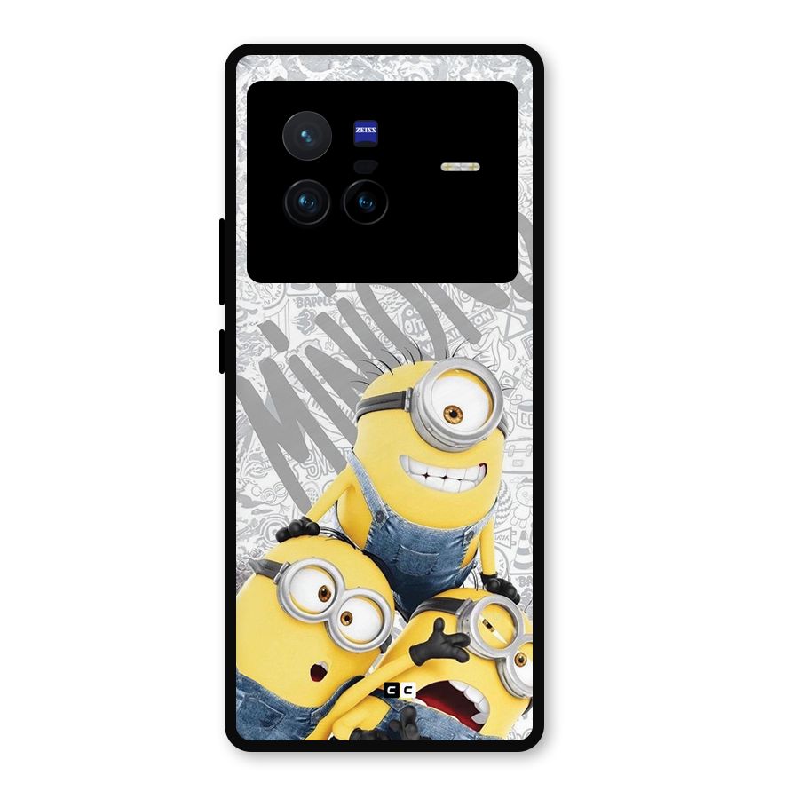 Minions Typo Metal Back Case for Vivo X80