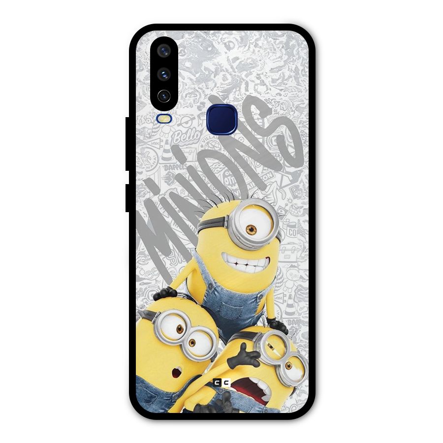 Minions Typo Metal Back Case for Vivo Y12