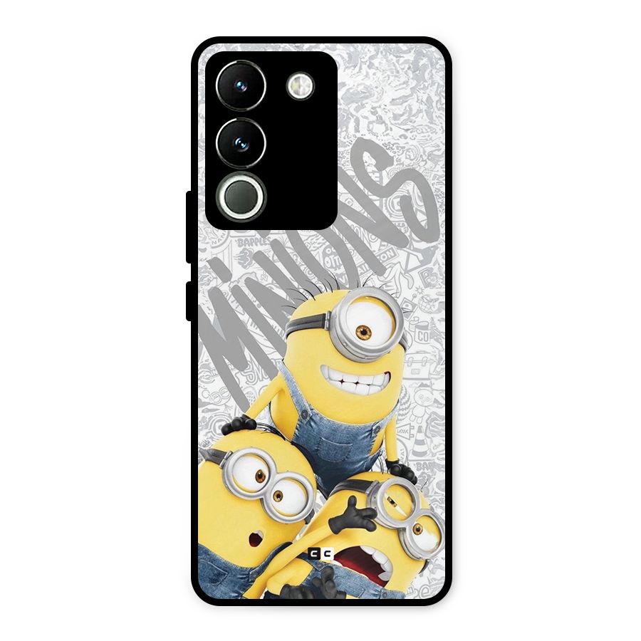 Minions Typo Metal Back Case for Vivo Y200