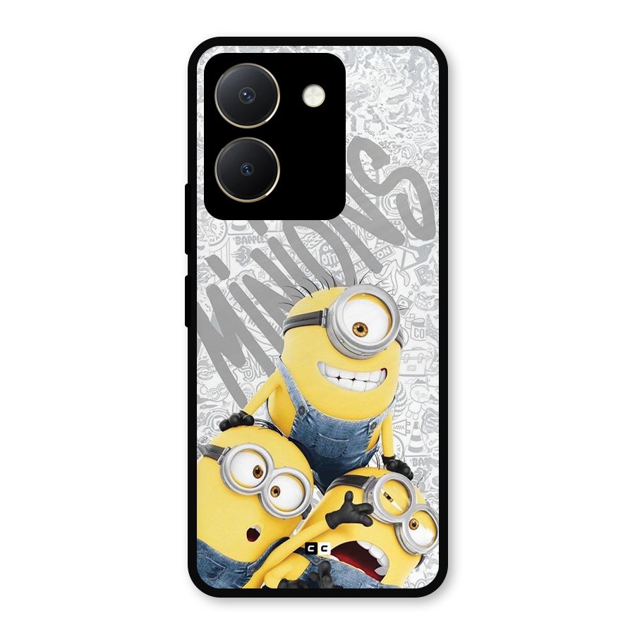 Minions Typo Metal Back Case for Vivo Y36