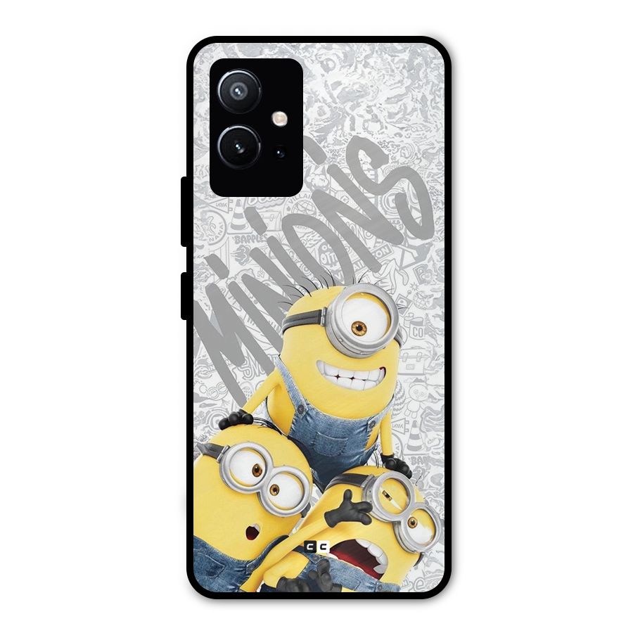 Minions Typo Metal Back Case for Vivo Y75 5G