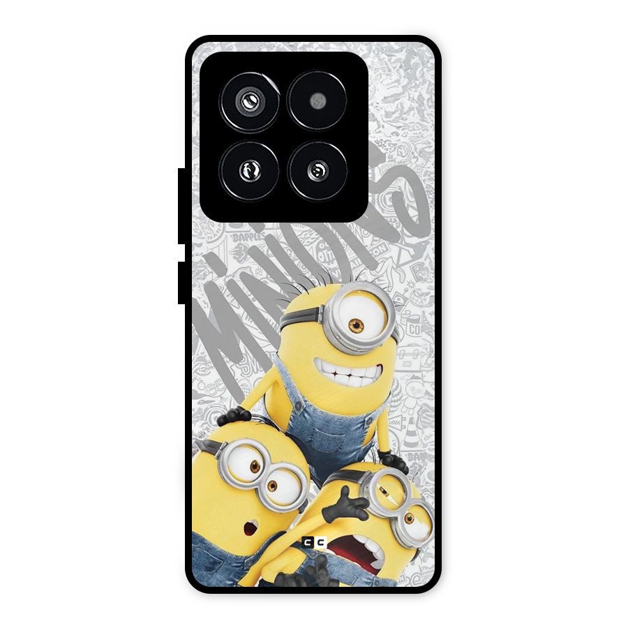 Minions Typo Metal Back Case for Xiaomi 14 Pro