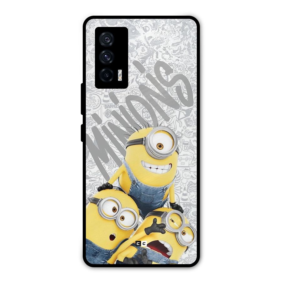Minions Typo Metal Back Case for iQOO 7 5G
