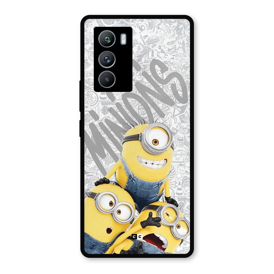 Minions Typo Metal Back Case for iQOO 9 SE