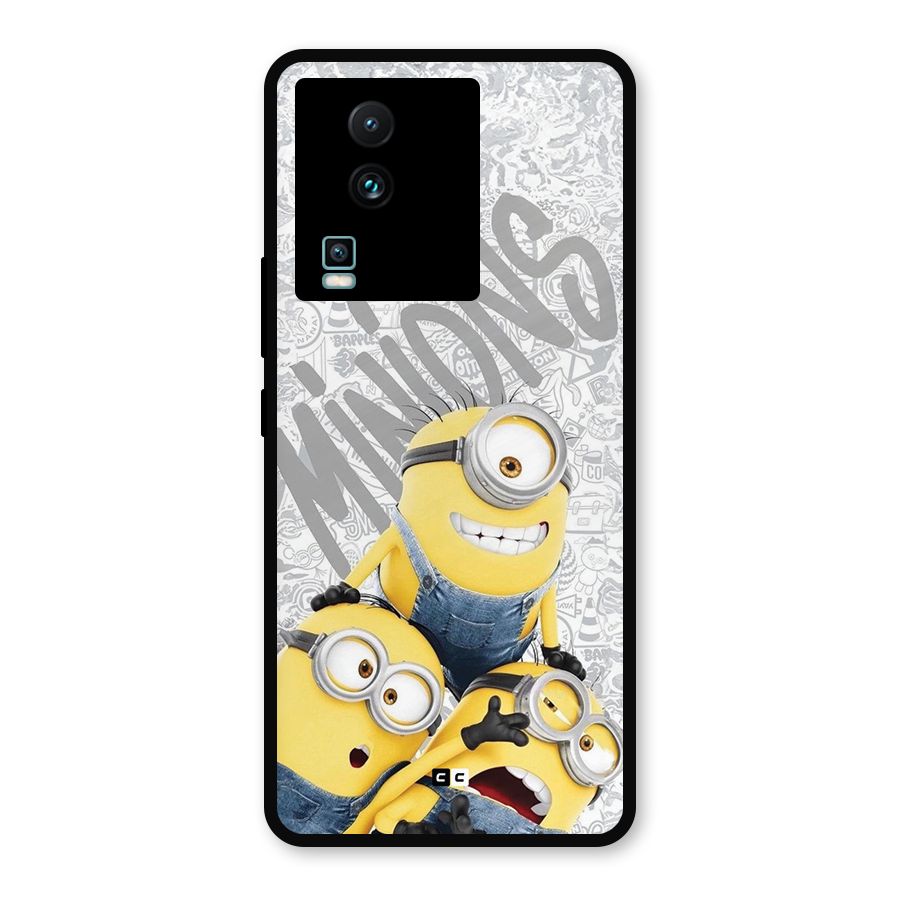 Minions Typo Metal Back Case for iQOO Neo 7 Pro