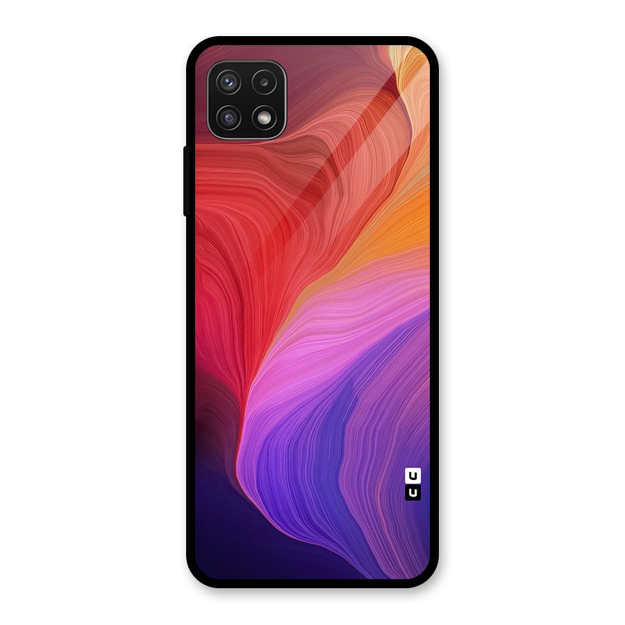Modern Colors Mix Glass Back Case for Galaxy A22 5G