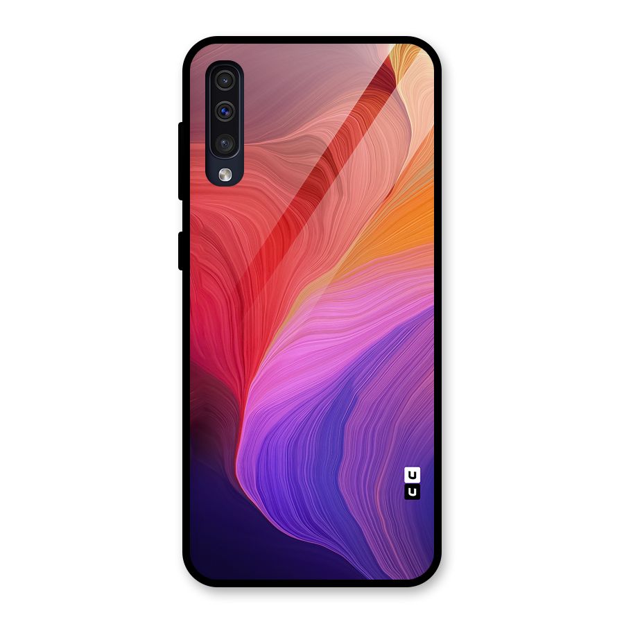 Modern Colors Mix Glass Back Case for Galaxy A30s