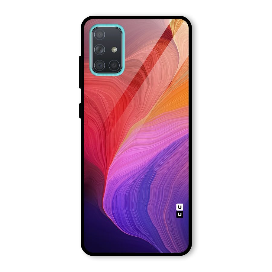 Modern Colors Mix Glass Back Case for Galaxy A71