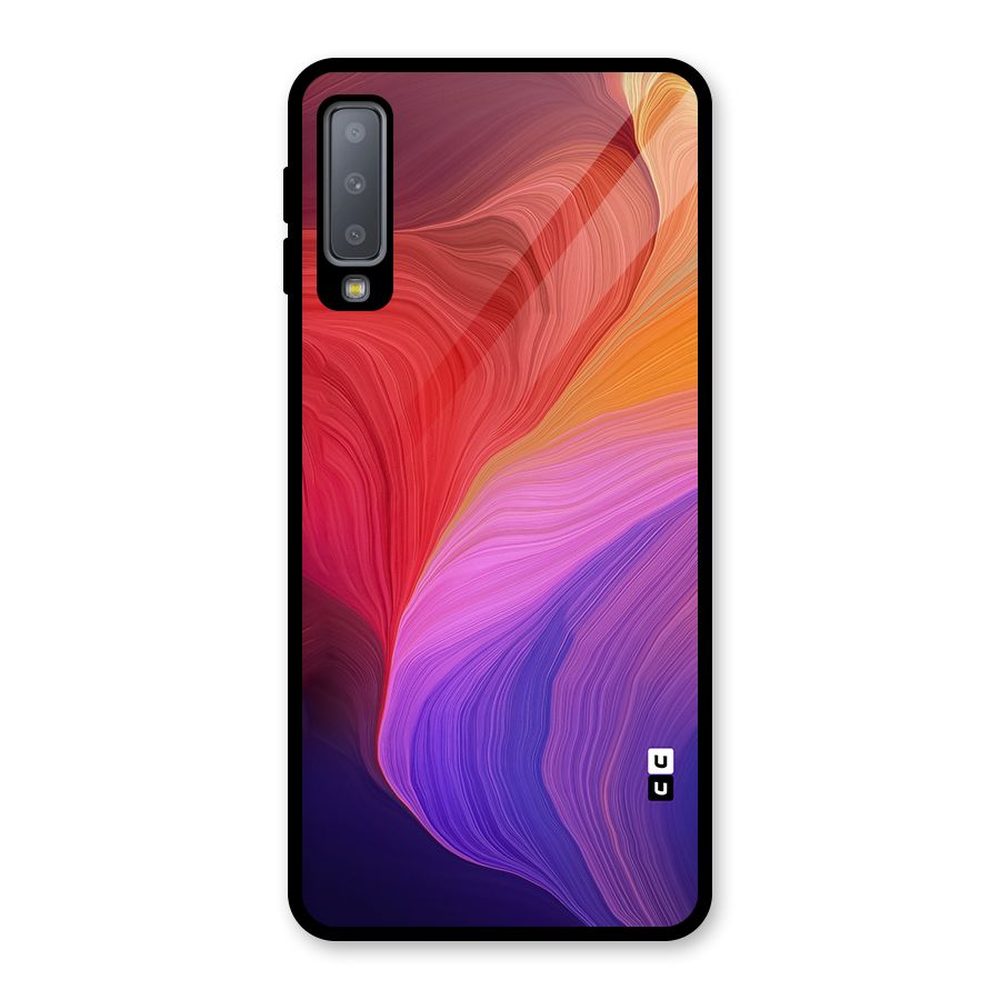 Modern Colors Mix Glass Back Case for Galaxy A7 (2018)