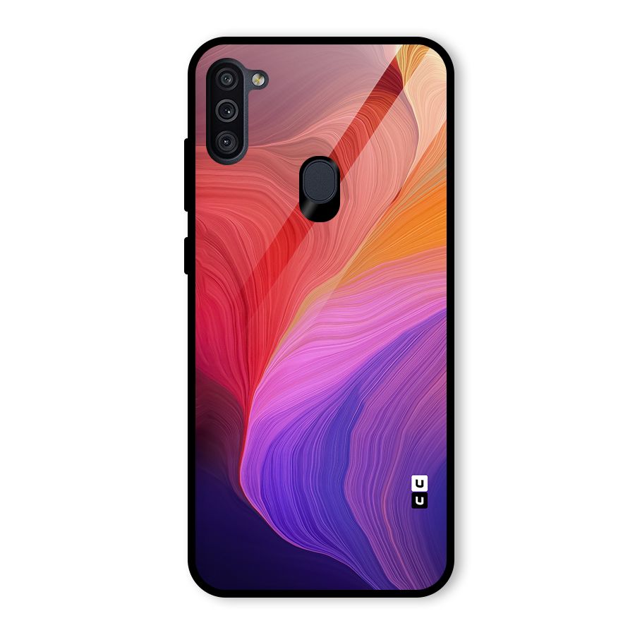 Modern Colors Mix Glass Back Case for Galaxy M11