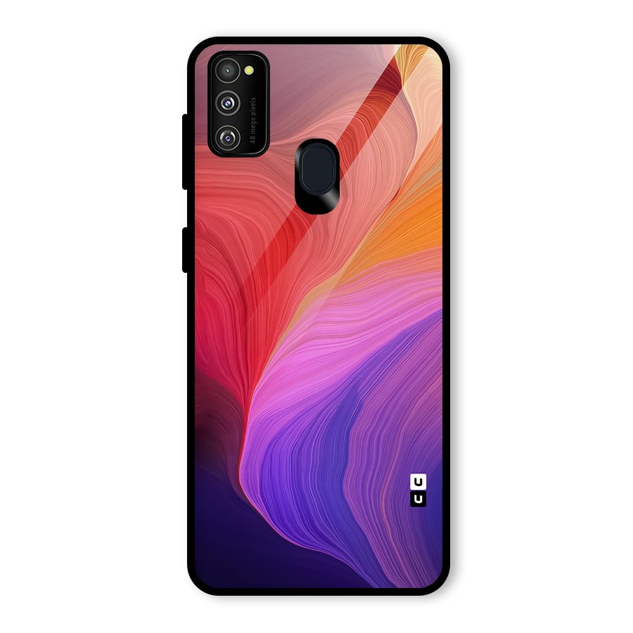 Modern Colors Mix Glass Back Case for Galaxy M30s